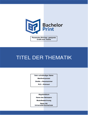 University Thesis Template