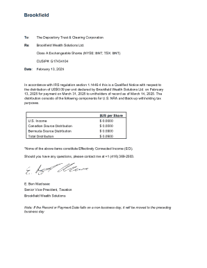 Qualified Notice for US Tax Purposes