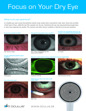 Dry Eye Syndrome Assessment Form