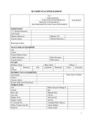 Workplace Internship Agreement
