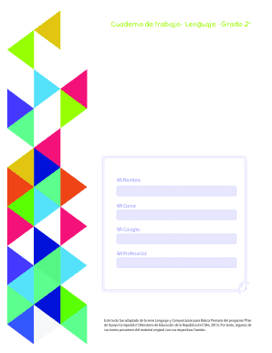 Cuaderno de Trabajo - Lenguaje - Grado 2