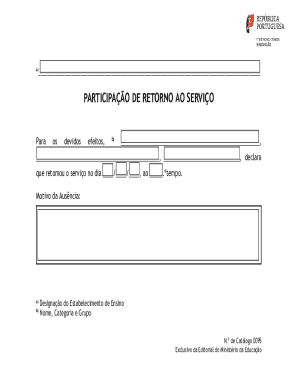 Return to Service Declaration