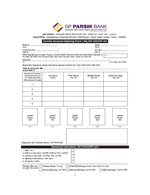 GP Parsik Bank Internet Banking Registration Form