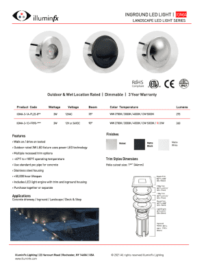 RoHS Compliant IP67 Product Form