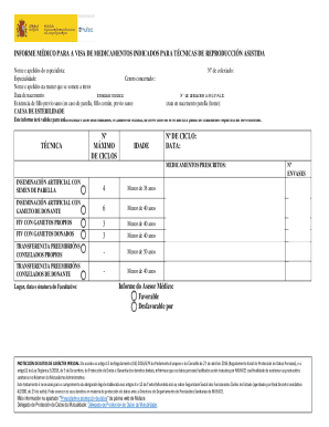 Medical Report for Assisted Reproduction Medication Visa