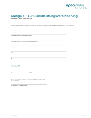 Anlage X - Payment Authorization Form