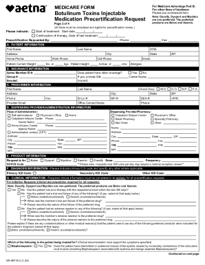 Medicare Advantage Part B Medication Precertification Request