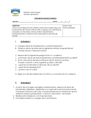 Artes Visuales 5°Básico Guide