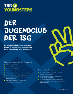 TSG Youngsters Membership Application Form