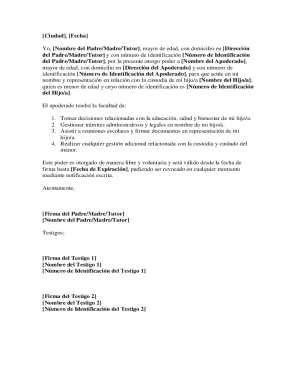 Child Custody Power of Attorney