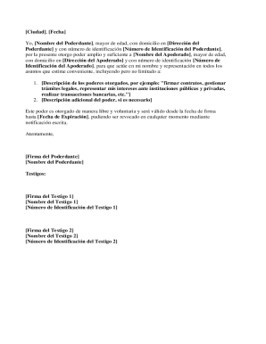 Power of Attorney Form