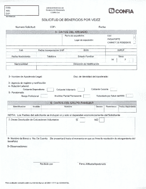 Pension Benefit Application Form