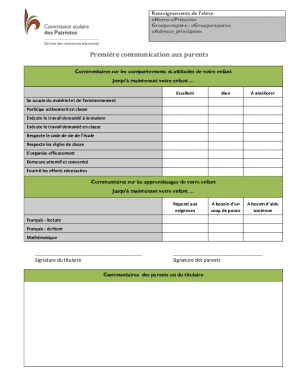 Section 2Communication et collaboration avec les familles