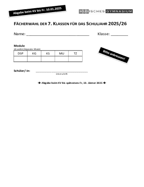 FCHERWAHL DER 7