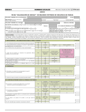 Peru Risk Assessment Form for Domestic Violence Victims