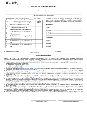 Group Travel Request Form