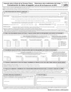 Spanish Personal Income Tax Withholding Form