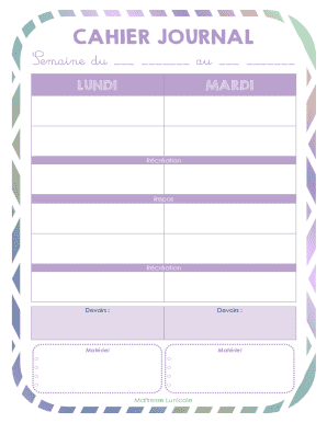 School Weekly Journal