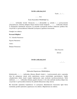 Resignation Letter Template