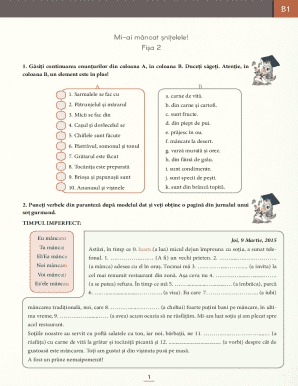 Romanian Language Exercise Sheet