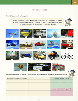 Transport Matching and Description Exercise