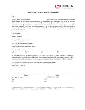 Banco Authorization Form
