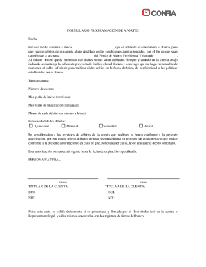 Programming Contributions Form