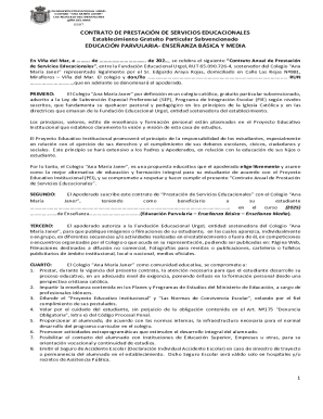 Chile Education Service Agreement