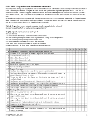 FUNCAP55 Functional Capacity Questionnaire