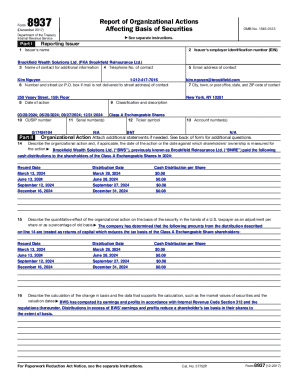 Form 8937 Report