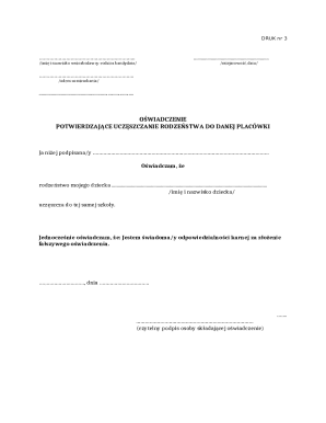 Sibling Attendance Affidavit
