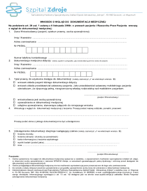 Medical Records Access Request Form