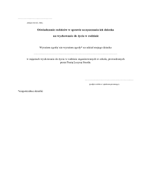 Parental Consent for Family Life Education