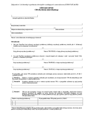 EU FATCA CRS Declaration Form
