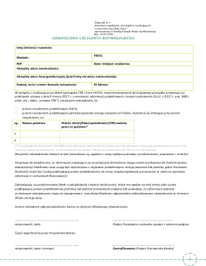 CRS Client Declaration Form