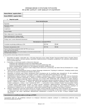 FATCA/CRS Status Declaration for Civil Partnerships