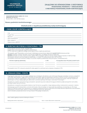 Polish Tax Residency Declaration Form