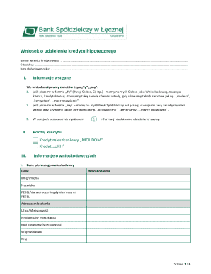 Mortgage Loan Application