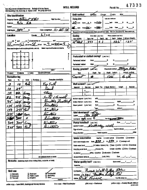 Iowa Well Record Permit