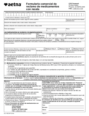 CVS Caremark Prescription Drug Claim Form