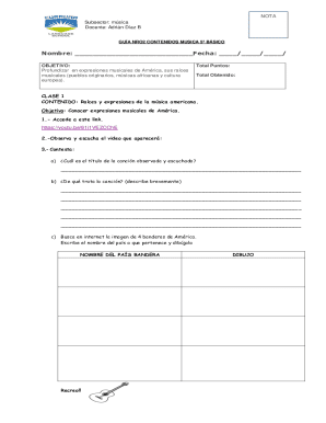 Music Content Guide 5th Grade