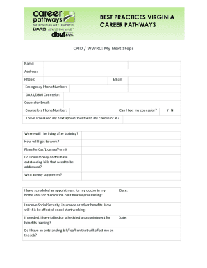 Virginia Career Pathways Form