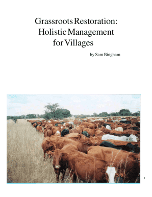 Holistic Management Guide for Villages