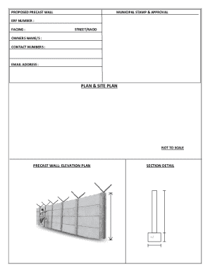 Precast Wall Approval Form