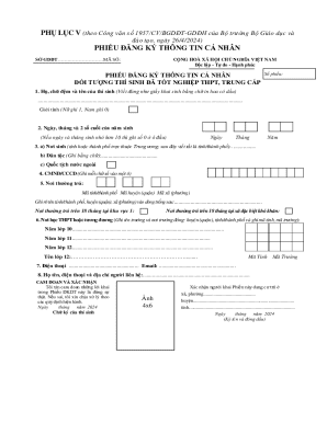 Vietnamese Personal Registration Form