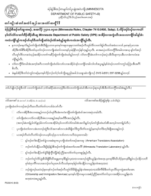 Minnesota Driver's License Application