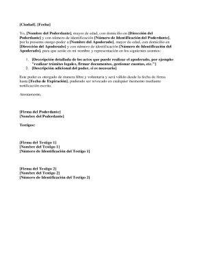 Power of Attorney Form