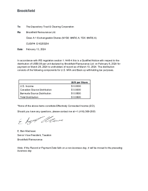 Qualified Notice for US Tax Purposes