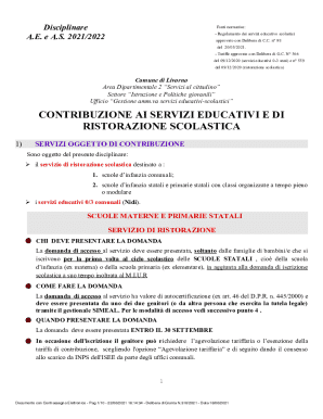 Italian Government Resolution Form