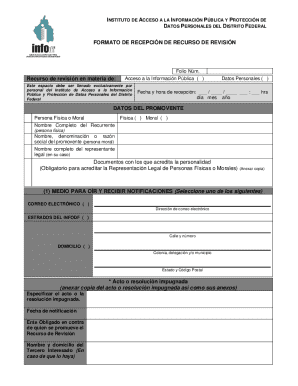 Mexico access to information review request form